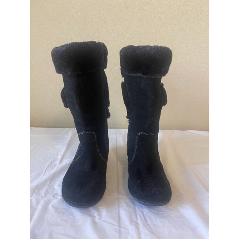SugarFoot boot size 7.5 M black leather winter boots